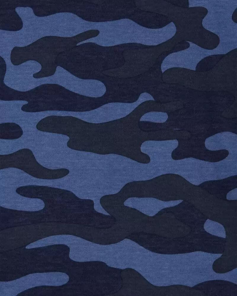 Carter's 4 Piece Pajama Set (Grey/Navy Camo Shark, 4)