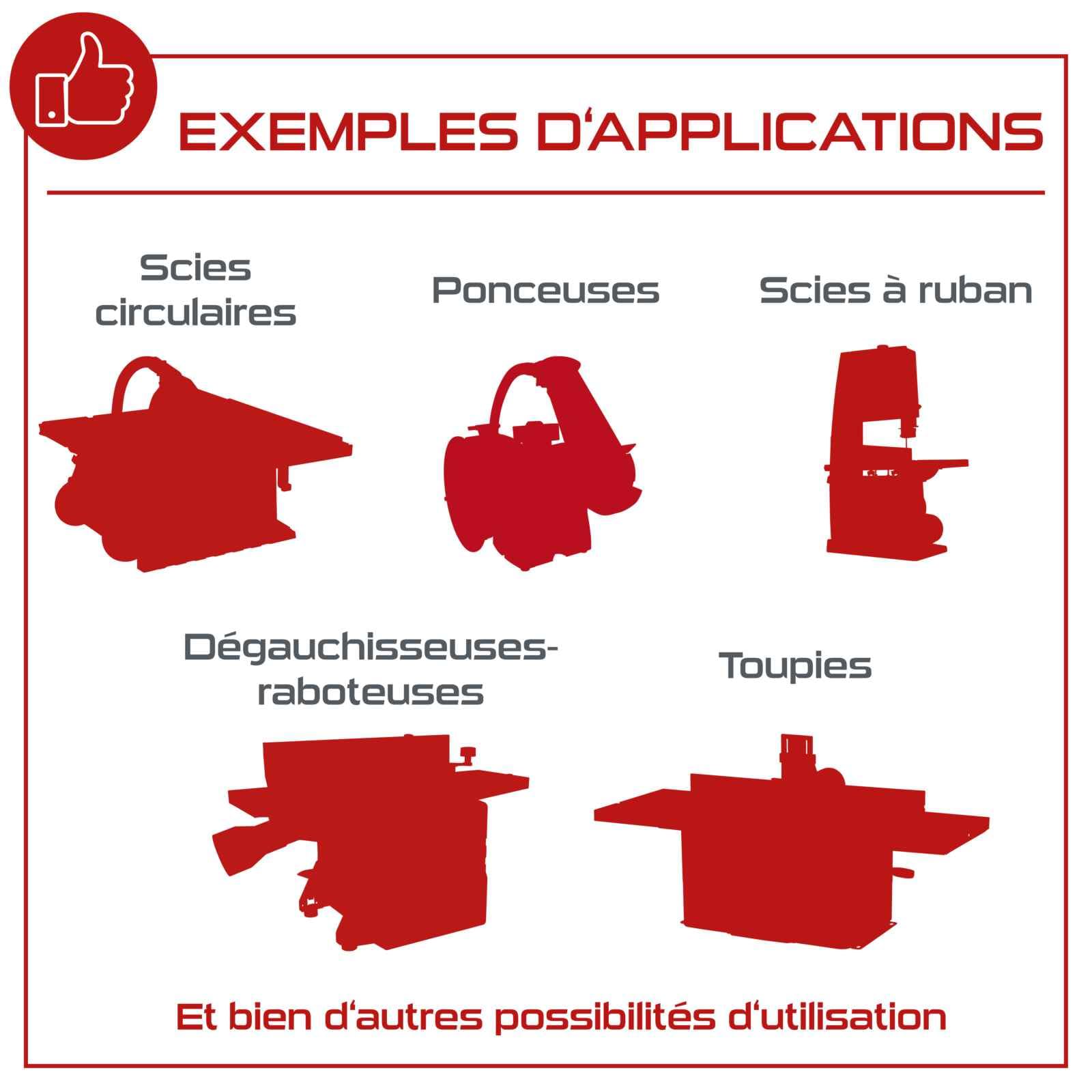 Practixx Système d'aspiration PX-AS-100 | 1200 W avec Accessoires | Puissance : 215 m³/h | Capacité : 65L | Réservoir en métal | Tuyau de 2 m de diamètre : 100mm
