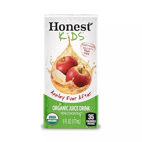 Miniatura 5 de Honest Kids - Bebida orgánica de jugo de frutas de concentrado - Paquete variado - Cuatro sabores - USDA Organic - Paquete de 4 (40 x 6 onzas