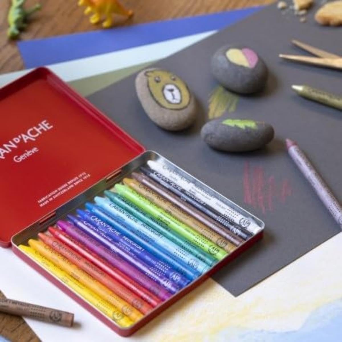 Neocolor I Water-Resistant Wax Pastels, 15 Colors