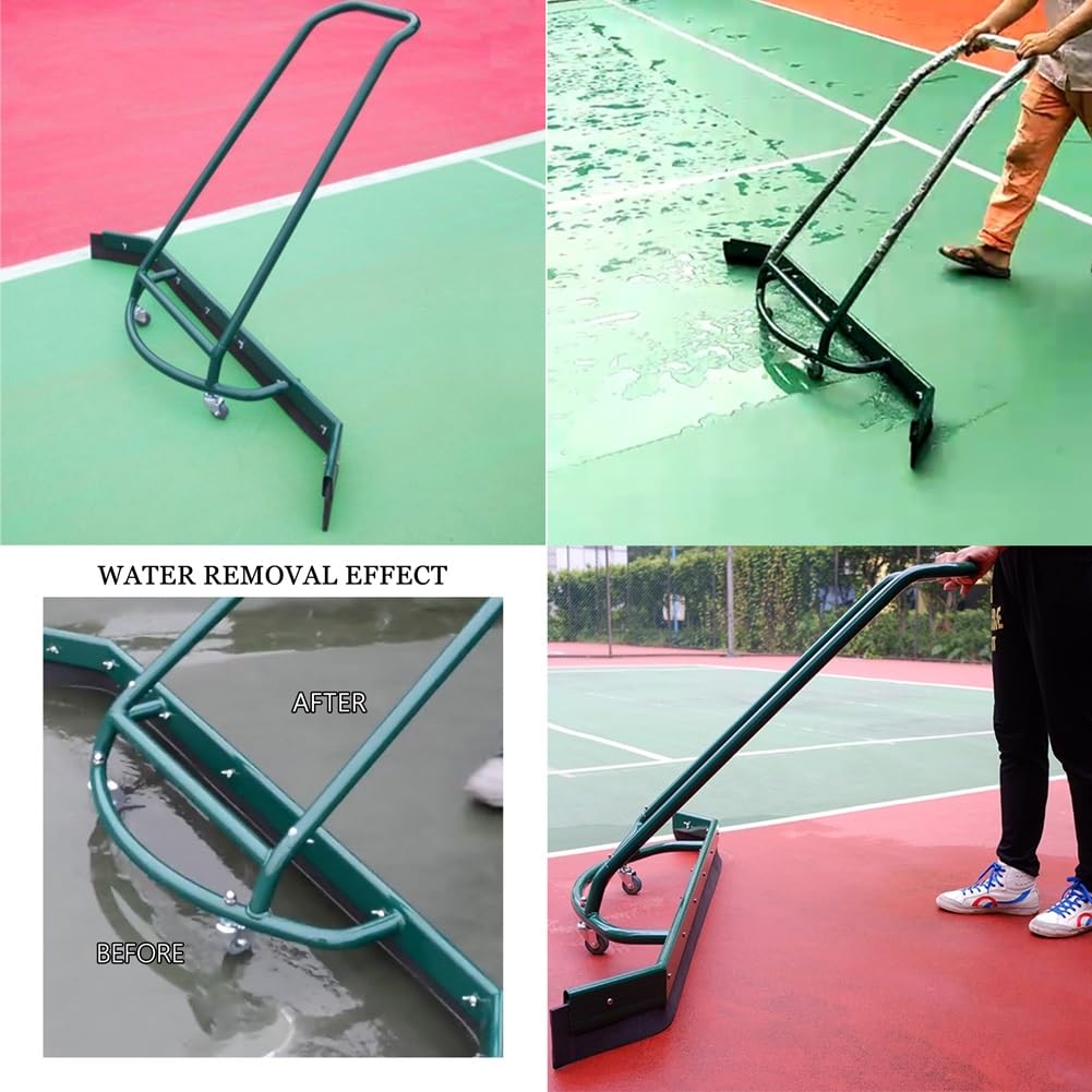 Raschiatore Leggero per Pavimenti da Campo da Tennis su Rotelle