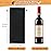 Shintop 10pcs Jute Wine Bags, 14 x 6 1/4 inches Hessian Wine Bottle Gift Bags with Drawstring for Party Halloween Festival Gift Favors (Black)