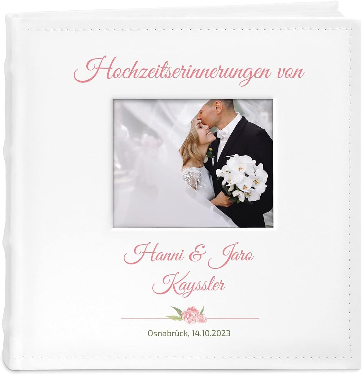 Maverton Fotoalbum Für 500 Bilder - Einsteckalbum 33x33cm In Weiß Mit Personalisierung