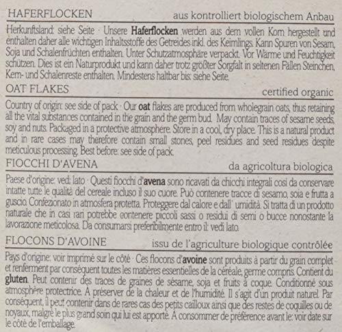 Verival Haferflocken - Bio, 6er Pack (6 x 500 g)