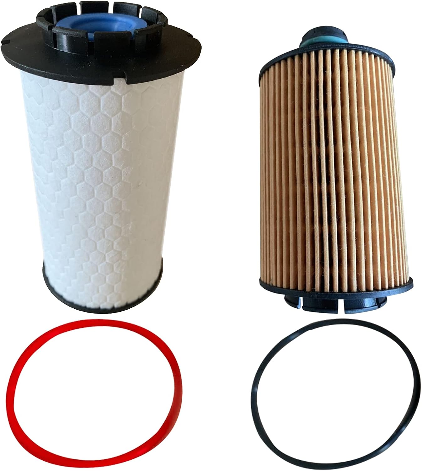 68229402AA Oil Filter and 68235275AA Fuel Filter Compatible with Dodge Ram 1500 with 3.0L V6 Jeep Grand Cherokee Diesel Engine 2014-2018