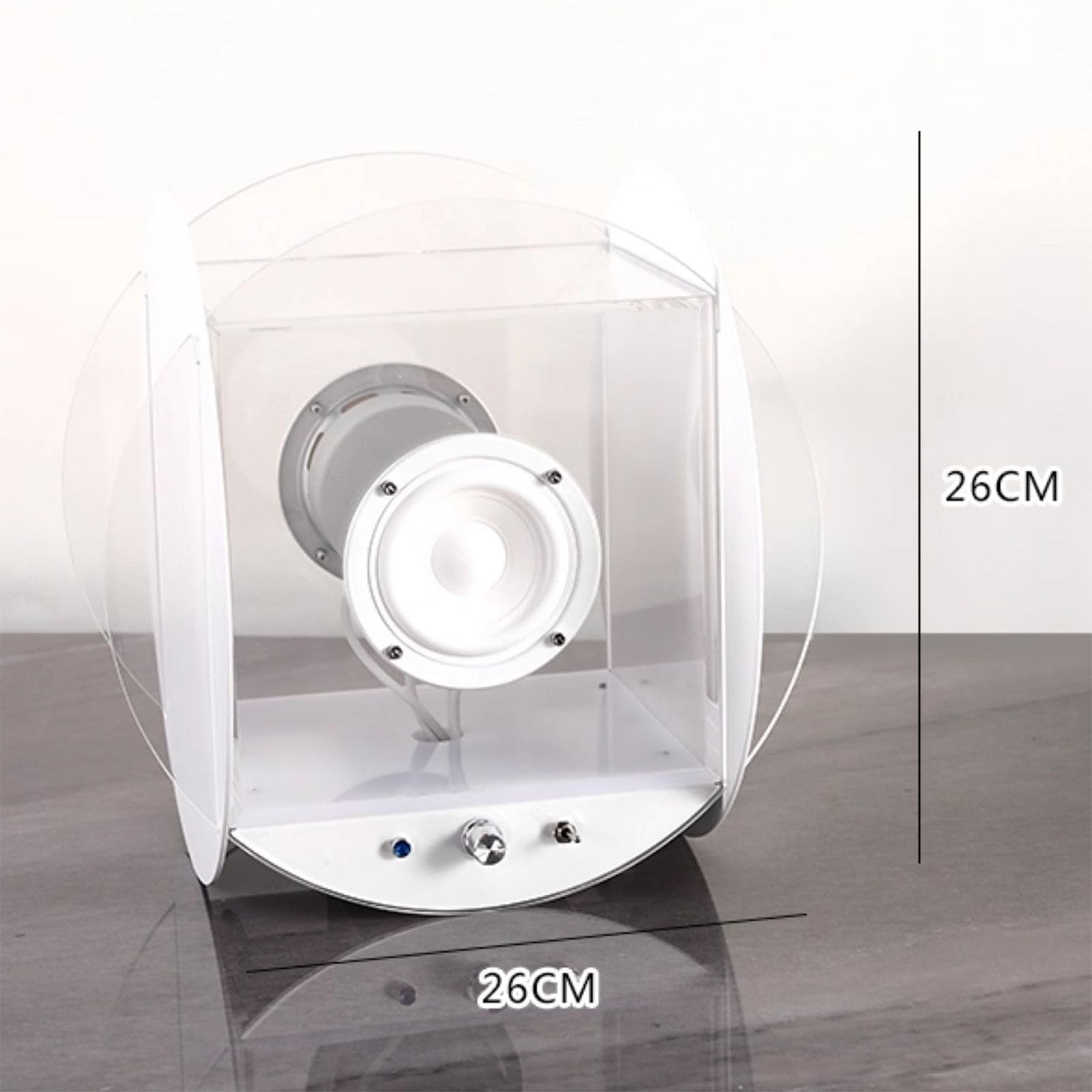 Lettore CD musicale Bluetooth, altoparlante rotondo con effetto sonoro coinvolgente e qualità del suono puro, supporta Bluetooth 5.0 per casa e galleria