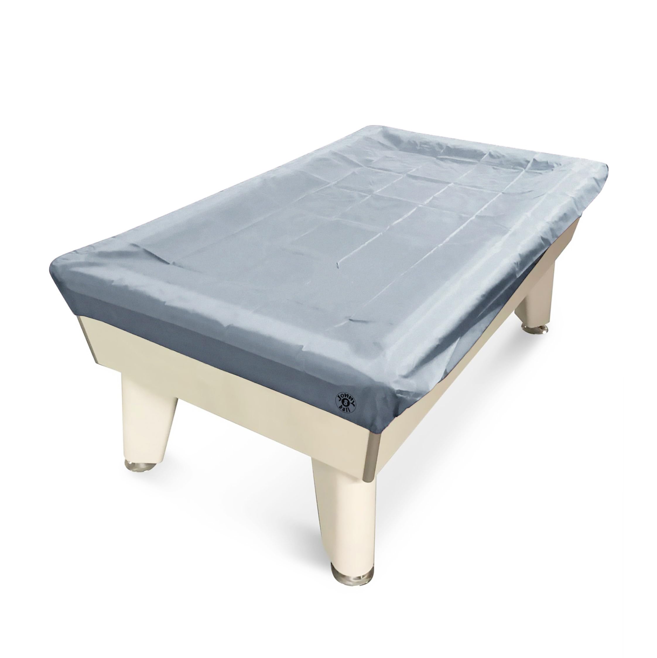 Jonny 8 Ball 7ft Fitted Nylon Snooker Pool Table Cover - For 7 Foot Tables (Silver)