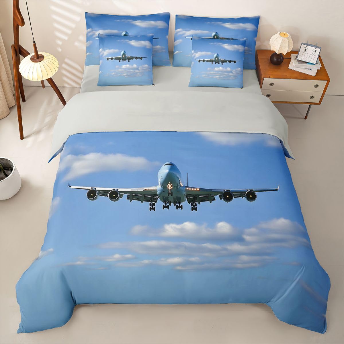 Homewish Flugzeug Bettwäsche 7teilig 200x200