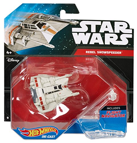 Hot Wheels Star Wars Starship Snowspeeder Vehicle, Orange