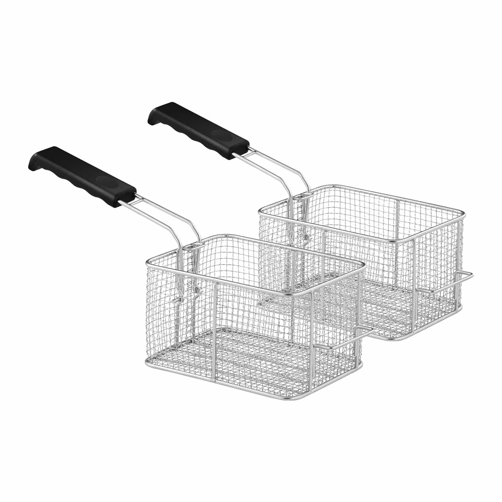 Royal Catering RCBG 30-2-B STH Fettbackgerät Fritteuse Friteuse Gastronomie (24 Liter, 9000 W, 400 V, Ablasshahn, Edelstahl, 2 Körbe)