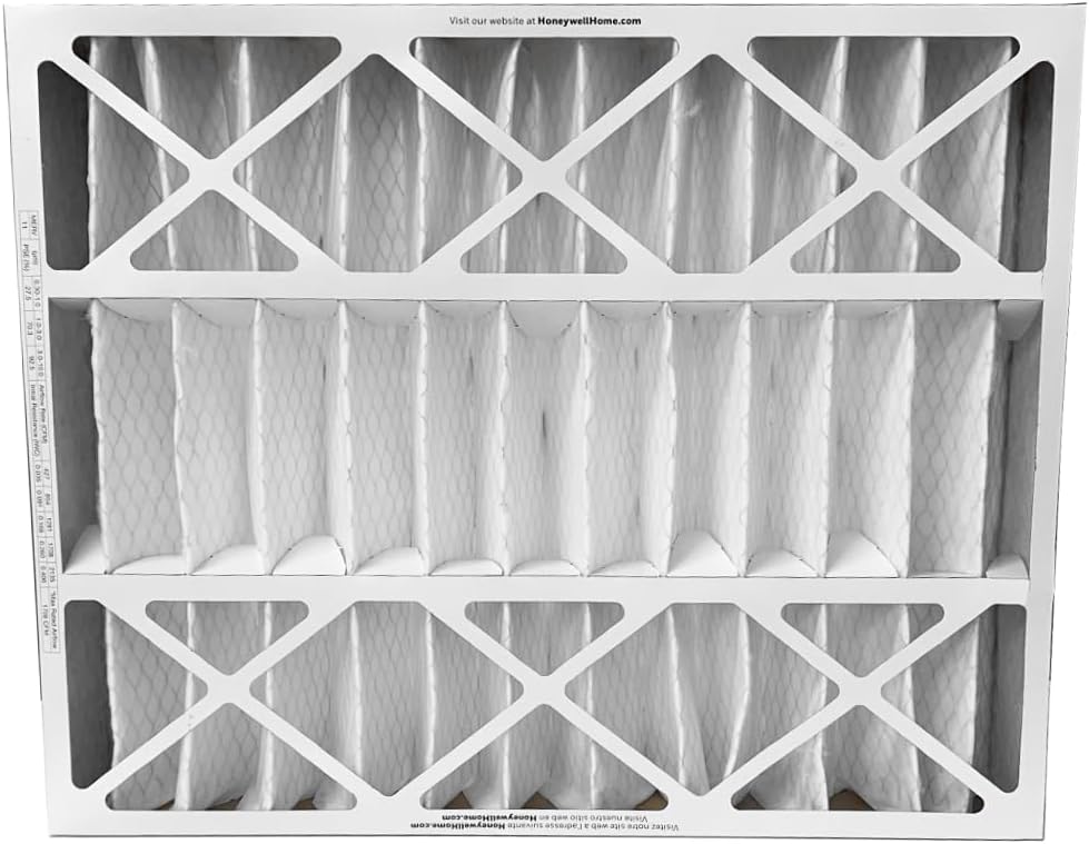 Honeywell FC100A1037-20" x 25" x 4" Pleated Air Filter, MERV 11 Bundle with Same Day Supply Filter Change Reminder (1-Pack)