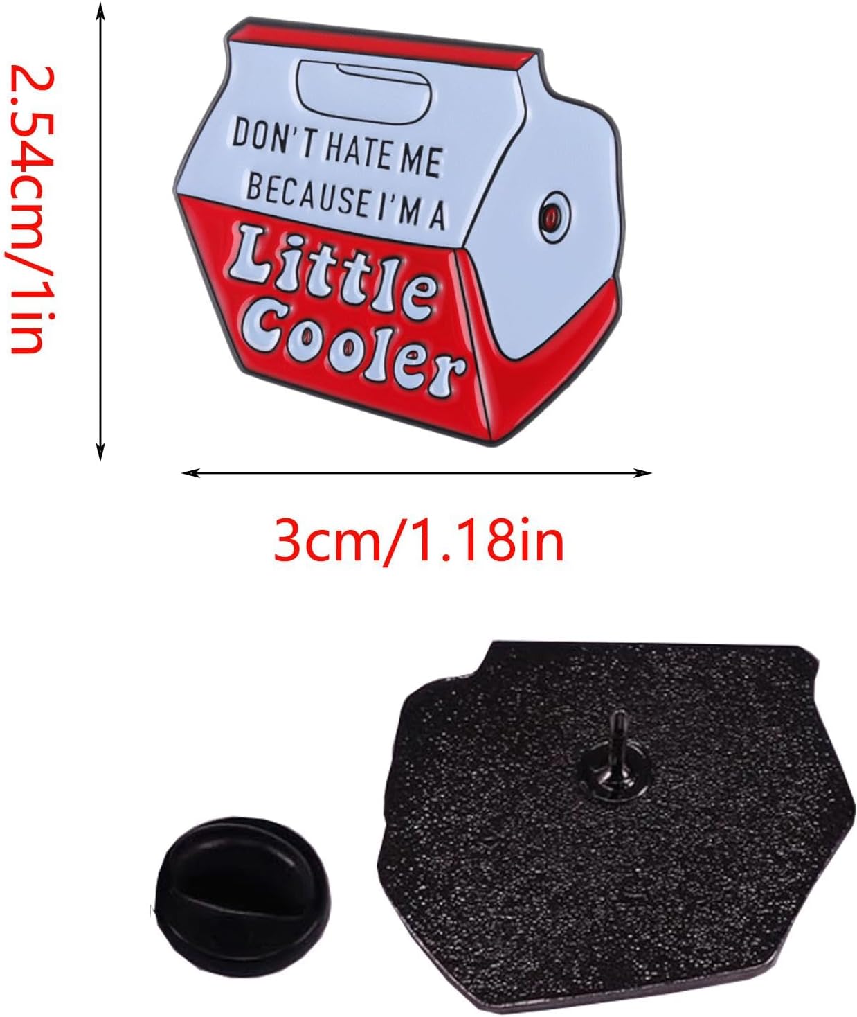 6 Pieces Don't hate me because I'm a little cool Words Enamel Pin Cute Enamel Pins for Backpacks Hats Bags Novel Brooch Pins Funny Lapel Pins Accessory for Clothes,Jacket,T-shirts,Skirt,Hats,Backpack