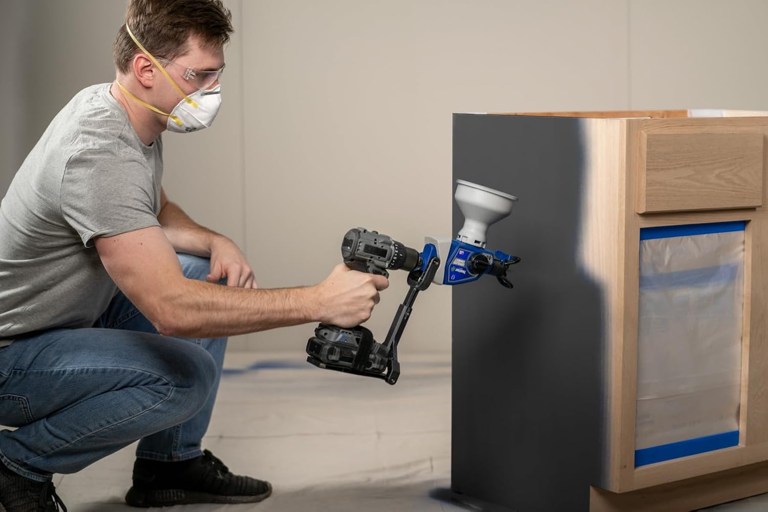 Graco 2004277 Cordless Connect Drill Sprayer Detail Cup Kit - for Magnum by Graco TrueCoat 360 Cordless Connect, Grey