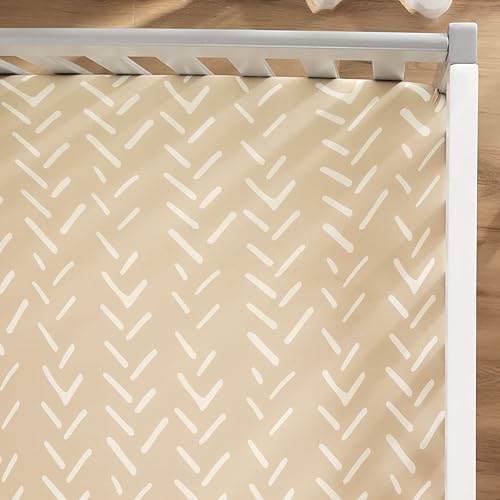 Miniatura 5 de GRSSDER Juego de 2 sábanas ajustadas de punto de jersey elástico ultra suave, se adapta a todas las almohadillas de colchón estándar para cuna,