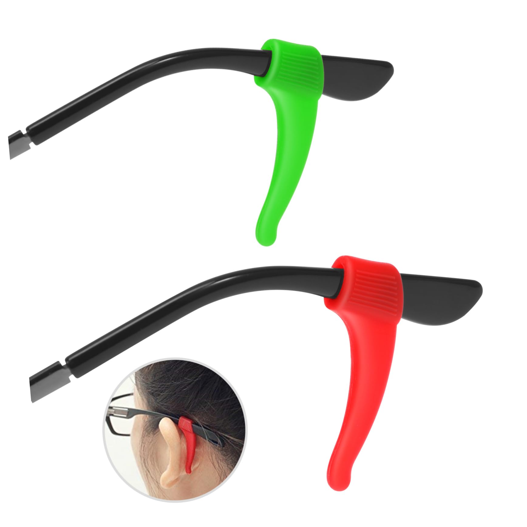 Embouts De Branches De Lunettes En Silicone - Lot De 12 Paires De Supports Pour Lunettes Plaquettes De Nez Réglables