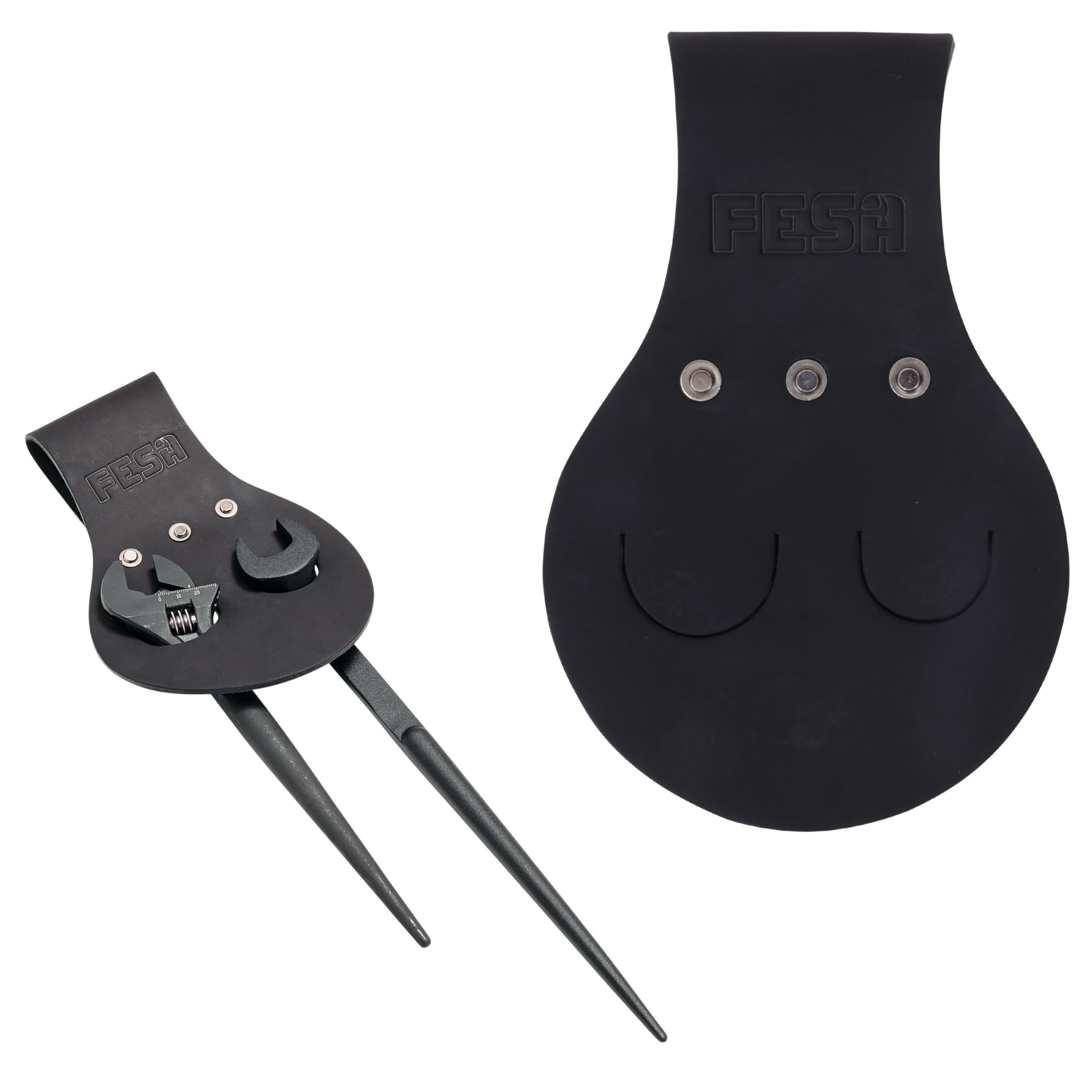 FESA Spud Wrench Holder, Full Grain Leather, Holds 2 Wrenches — Amazon image 9
