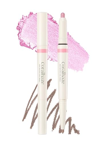 CORALHAZE Idol AEGYO-SAL Maker 04 Ice Berry, 2-in-1 Under-Eye Highlighter and Contour Liner for Bright, Voluminous Eyes, Long-Lasting, Smudge-Proof Shimmer Stick with Natural Glow, Korean Beauty - 04 Ice Berry - 1 Count (Pack of 1)