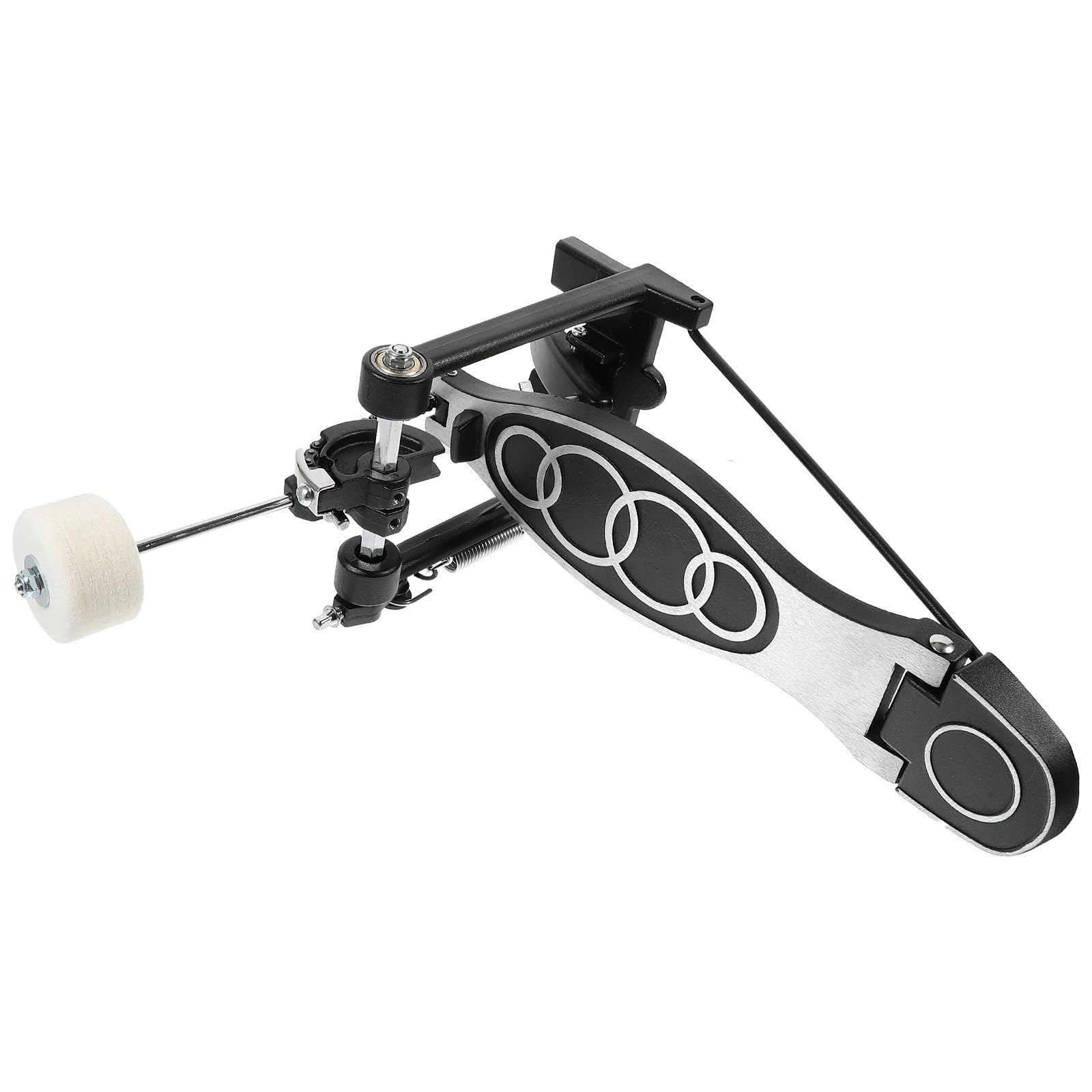 PRETYZOOM Reemplazo del Pedal de Batería Profesional Negro Simple y Material de Aleación de Aluminio para Accesorios de Bombo