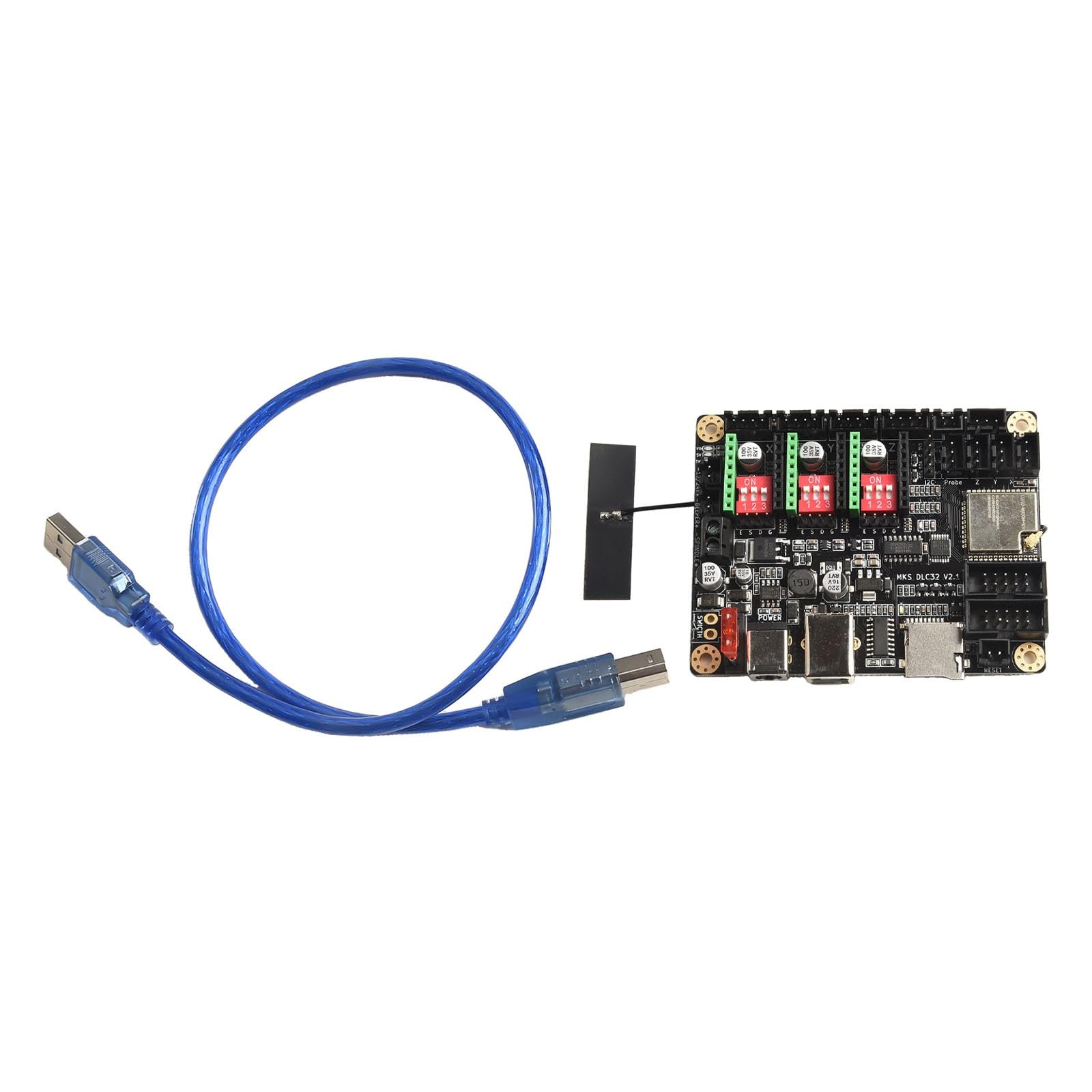 EasyByMall Carte mère CNC pour MKS DLC32 V2.1, Dual Core 32 bits, WiFi BT App Control Board