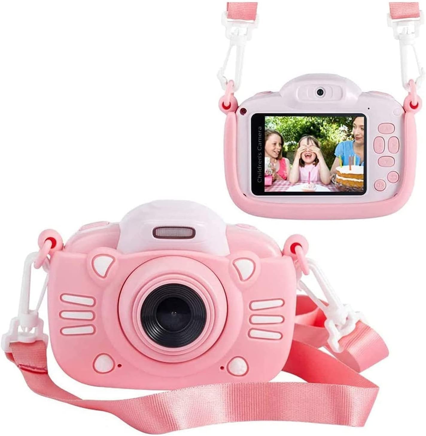 Kids Digital Camera for Girls Toy Camera Kids Video Camera, 2.4 Inch Kids Camcorder Video Recorder with 16GB SD Card