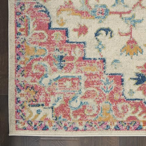 Tapete Decorativo Nourison Passion 114x94 cm Rosa miniatura 4