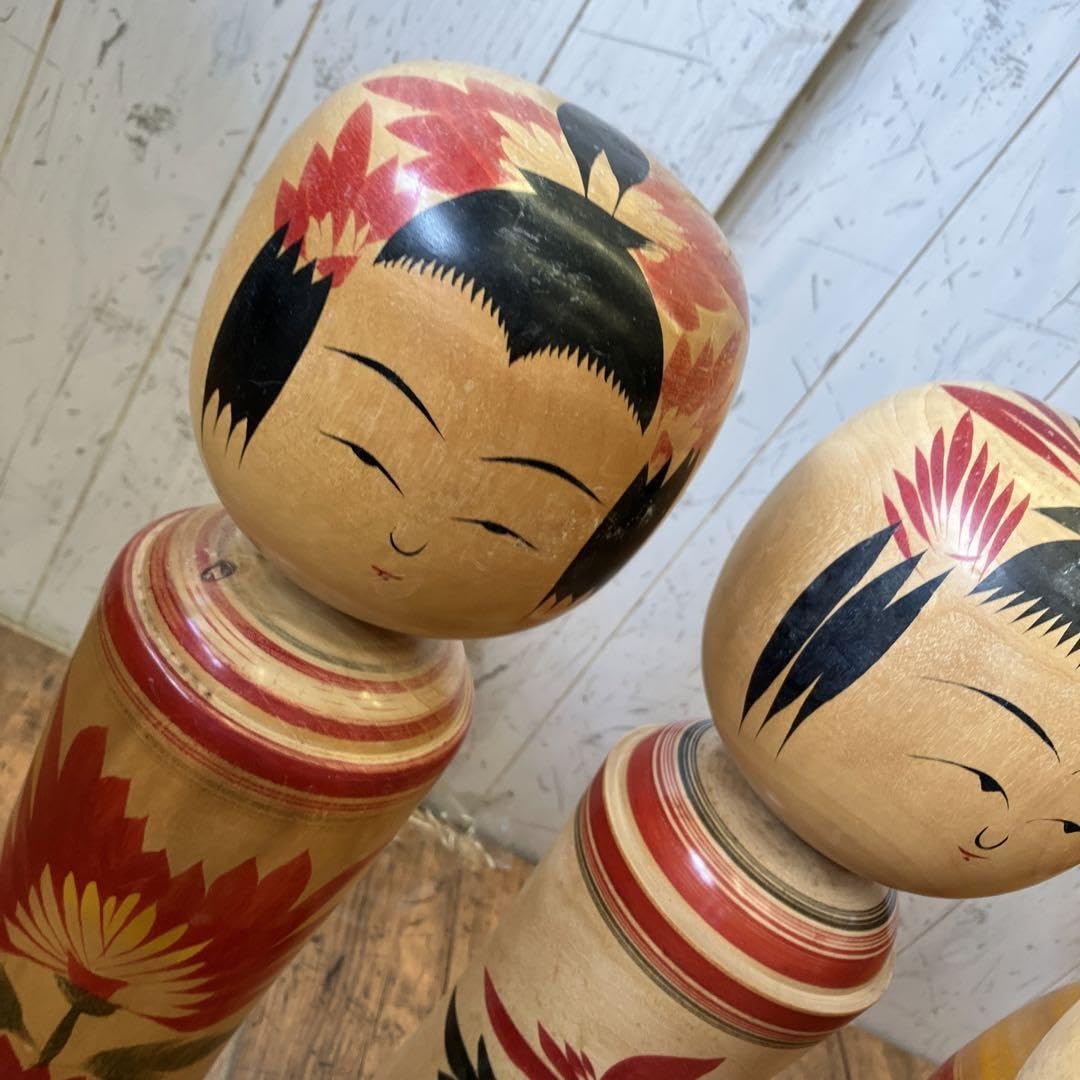 昭和レトロ こけし 小芥子 雪やけこけし 木製 33体セット 民芸品 工芸品