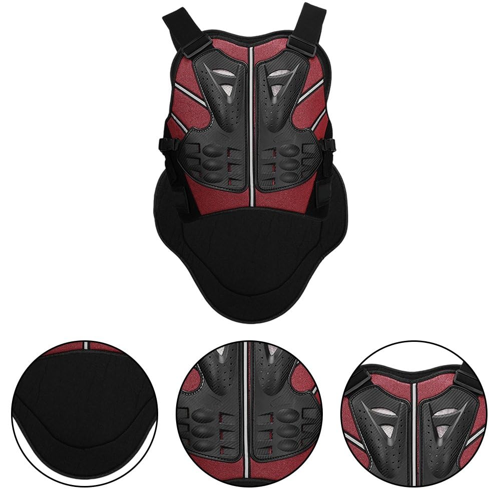 Wudaizhi Protezione per Il Torace, Schiena E Colonna Vertebrale, Gilet Anticaduta per, Gilet Protettivo per Motocross, Cross, Ciclismo, Sci, Equitazione, Skateboard