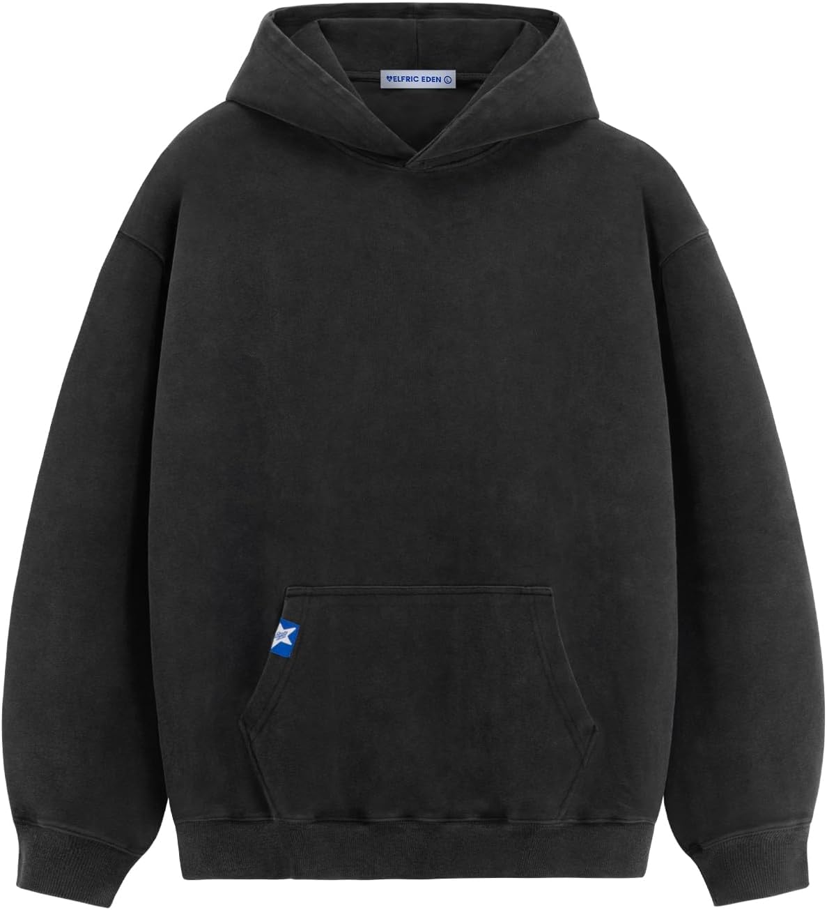 Washed Hoodie Oversized Vintage Hoodies Unisex Streetwear Solid Hooded Sweatshirt with Pocket