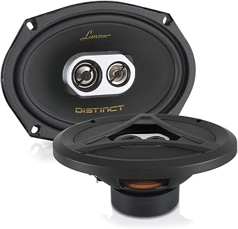 Lanzar 3-Way Universal Car Stereo Speakers - 200W 5 x 7 / 6 x 8 Universal OEM Quick Replacement Component Speakers Vehicle Door/Side Panel Mount Compatible, Pro Audio Car Speakers DCT6.93 Pair
