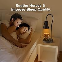 Vista 6 de Lámpara calentadora de velas, lámpara de vela regulable, cuello de cisne ajustable en 360°, compatible con velas pequeñas y grandes, 2 bombillas