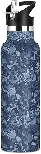 Miniatura 8 de Camouflage Gold Leakproof and BPA Free Reusable Water Bottle with Straw Lid Double-Wall Vacuum Insulation for Gym Sports