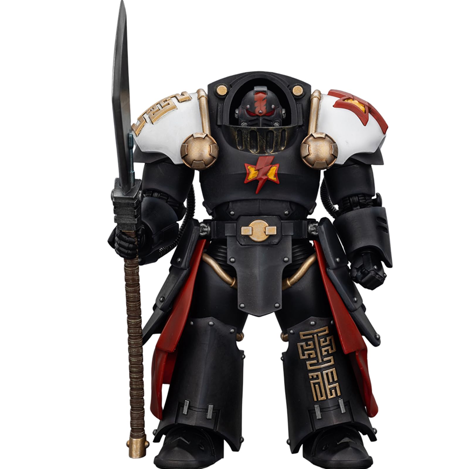 JOYTOY Warhammer 40k Horus Heresy, White Scars Ebon Keshig Terminator 2 with Power Glaive 1/18 Action Figure Collect And Display Model