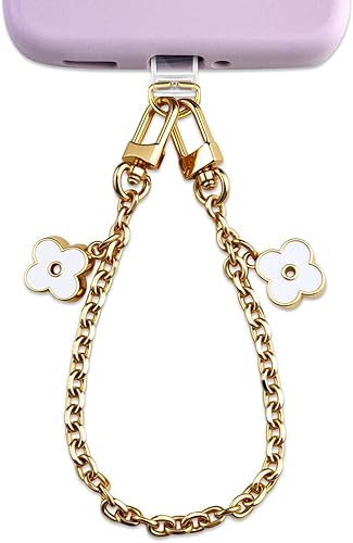 Bonita cadena de teléfono con correa de muñeca, dijes para bolsos y mochilas, accesorios para cartera, cadena para cumpleaños de mujeres