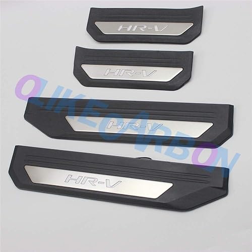 Defensa para el umbral de la puerta del auto estilo moderno, placas protectoras (ABS+inoxidable+LED)