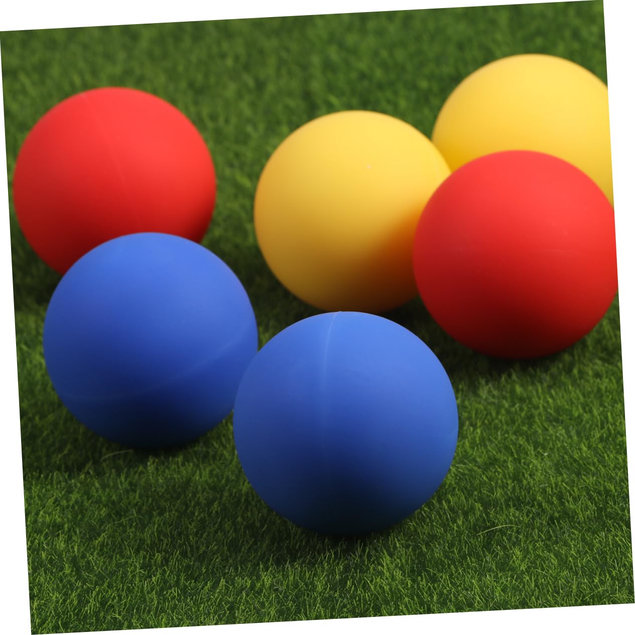 PartyKindom Lot de 10 Balles de Massage en Silicone, Balle de Fascia Portable, Soulage les Nœuds Musculaires Points de Déclenchement pour Pieds et Dos Couleur Aléatoire