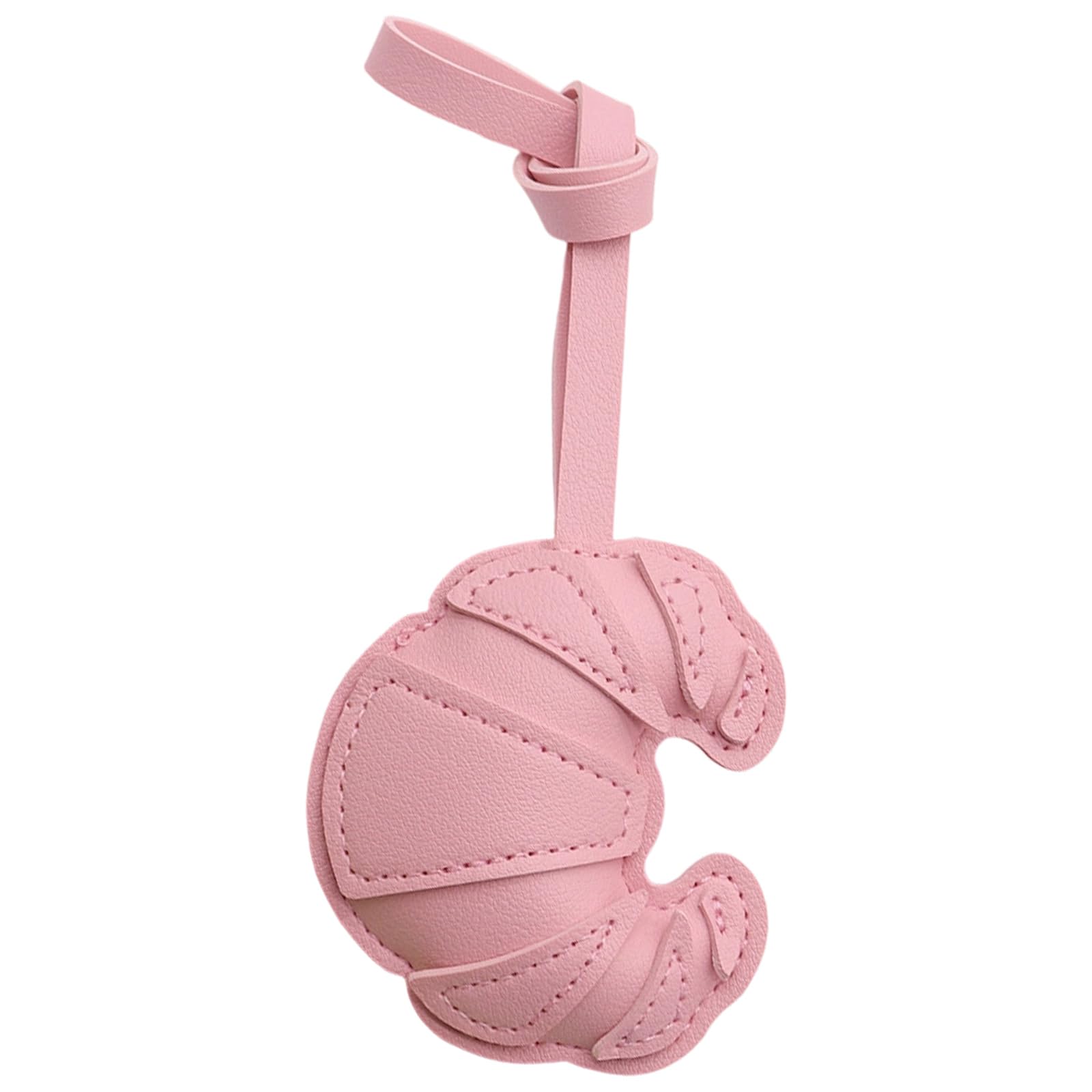 Portachiavi A Forma Di Croissant In Pelle – Charm Decorativo Per Borse, Chiavi E Accessori, Design Unico E Leggero