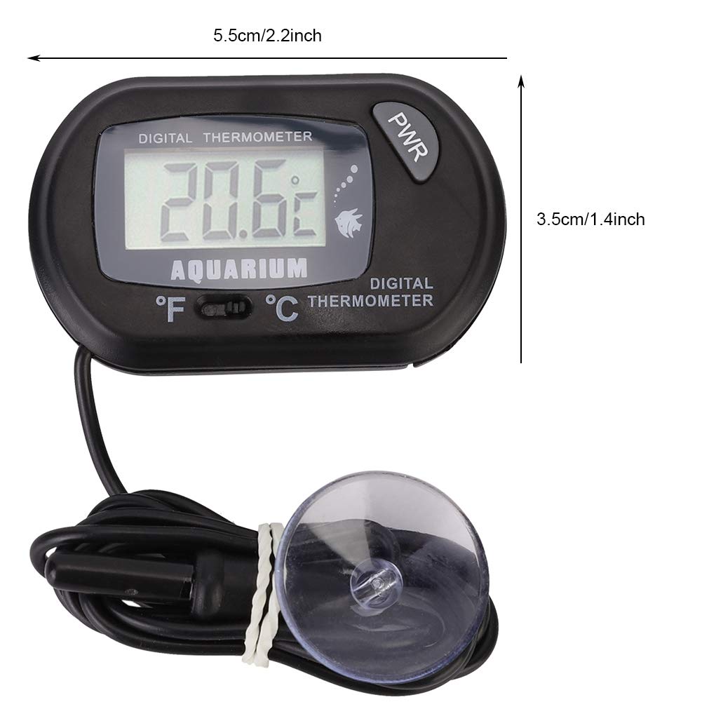 Digitales Aquarium Thermometer – Kabellos, Touchscreen, Hochpräzise Für Süß- & Meerwasser