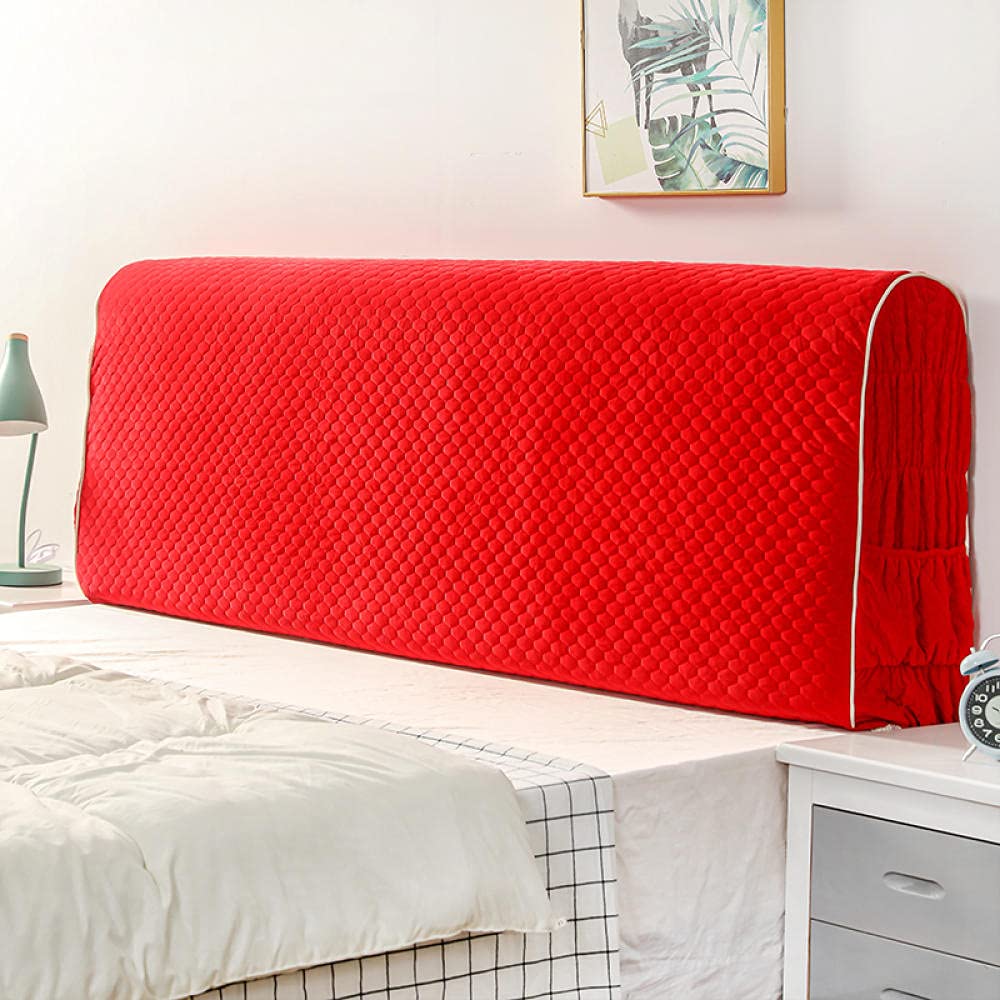 Copri Testiera Testiera Letto Imbottita Copertura Per Testiera Coperchio Del Comodino Grande Sala Da Sposa Rossa Per Matrimoni, Letto In Pelle Letto In Legno, Comodino Copertura Protettiva A Prova Di