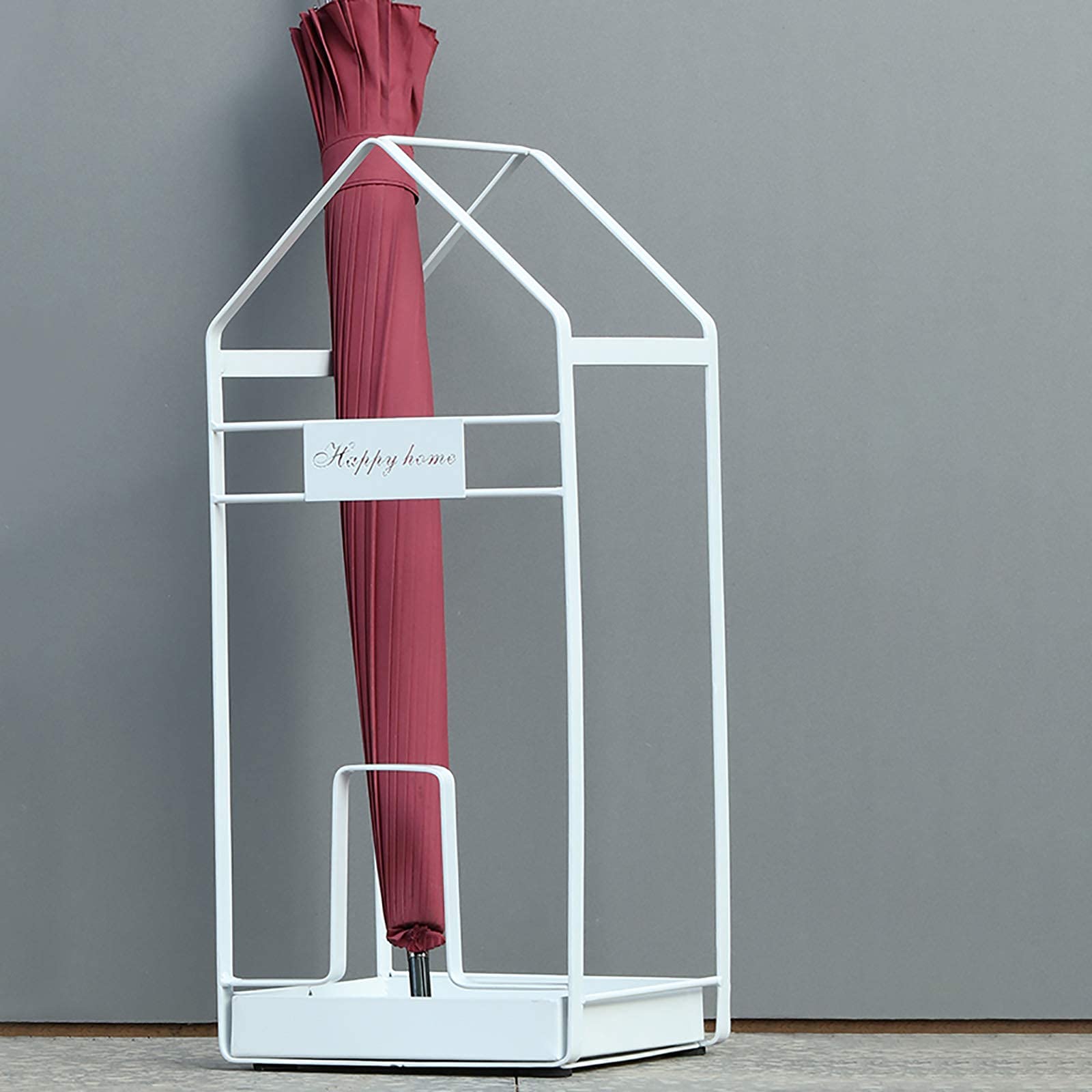 Porte-parapluie anti-goutte en métal, la solution pour sols secs dans l'entrée et le salon