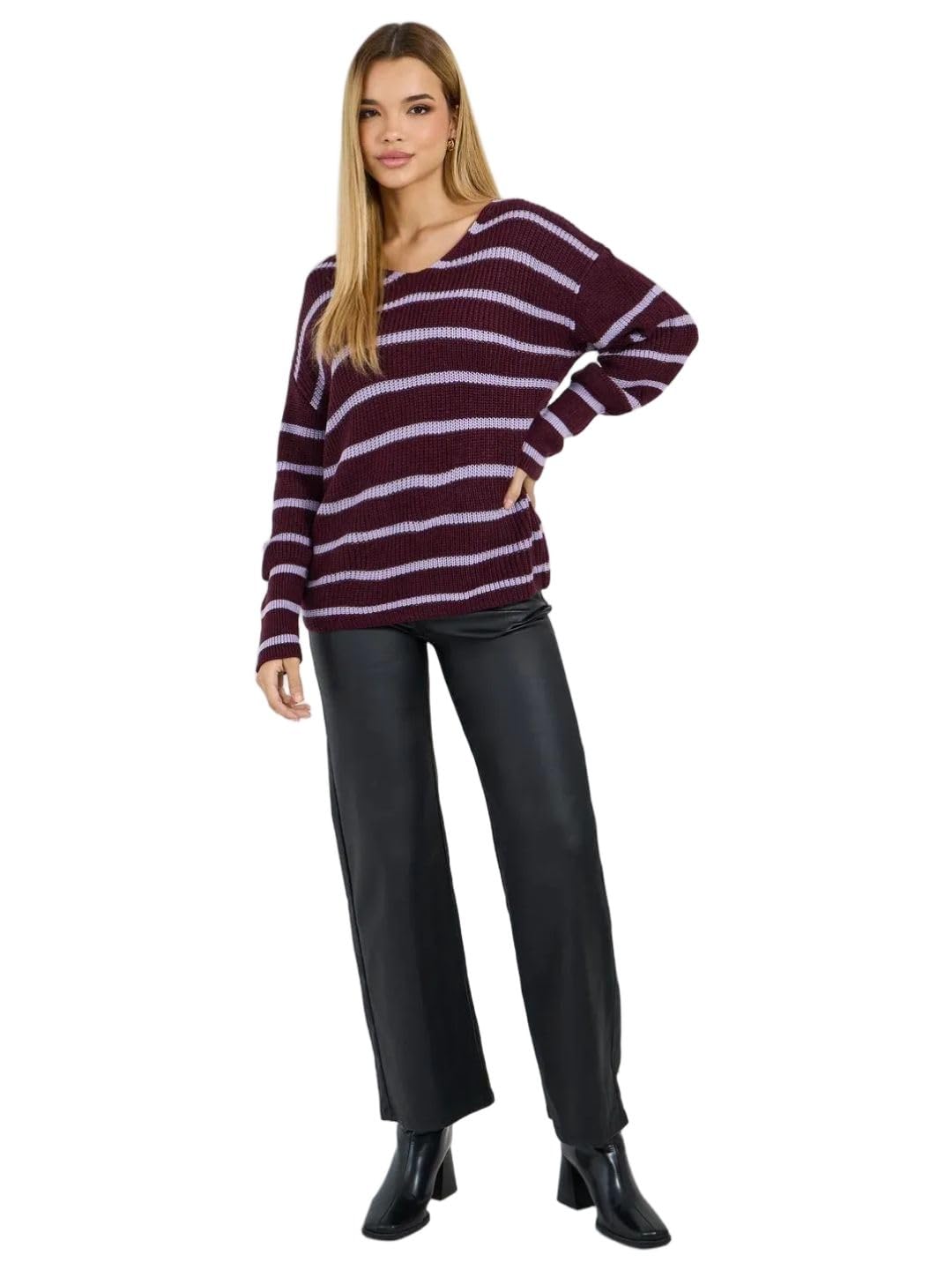 styli Women's Acrylic Modern Pullover-picture-38