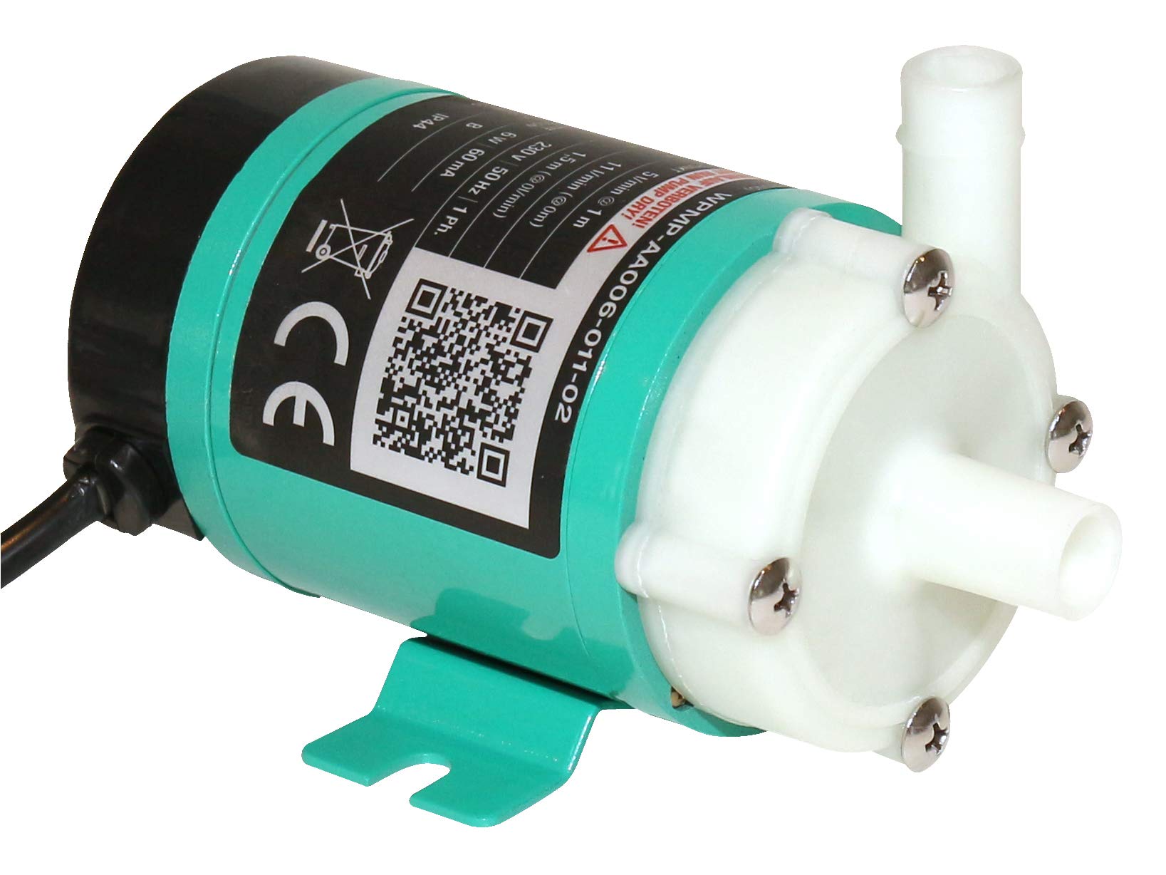 Magnetisch gekoppelte, lebensmittelechte 230V Mini-Kreiselpumpe für Chemie und Reinanwendungen, WPMP-AA006-011-02