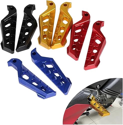Miniatura 2 de Compatible con XMAX300 XMAX250 XMAX125 XMAX 300 X-MAX 250 125 400 1 par de pedales para reposapiés trasero de pasajero de motocicleta (tamaño  rojo)