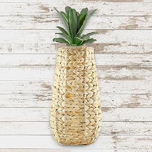 Auldhomewaterhyacinthpocketbasketnatural17x9x5inches Urban Country Home Decor Auldhome water hyacinth pocket basket natural 17 x 9 x 5 inches urban country home decor