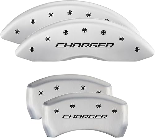 Miniatura 76 de MGP Caliper Covers - Cubiertas de pinza de freno para Dodge Challenger 2011-2023 y Dodge Charger 2011-2023