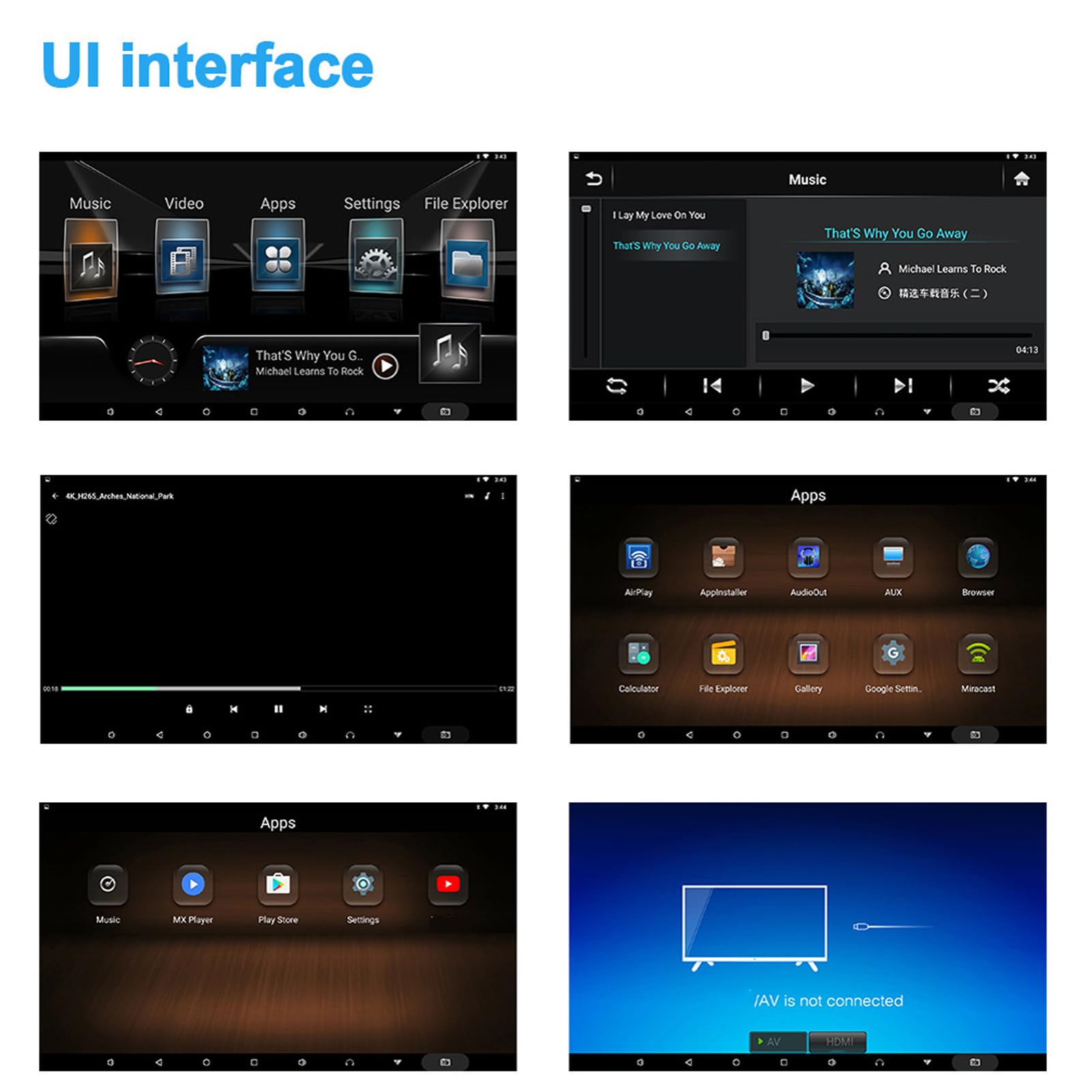 Lecteur Vidéo pour Appui-tête de Voiture 9 Pouces, écran IPS 9 Pouces, Support TV, écran Tactile HD 1920 X 1200 IPS, Bluetooth 32 Go, avec émetteur FM Miracast Airplay, p