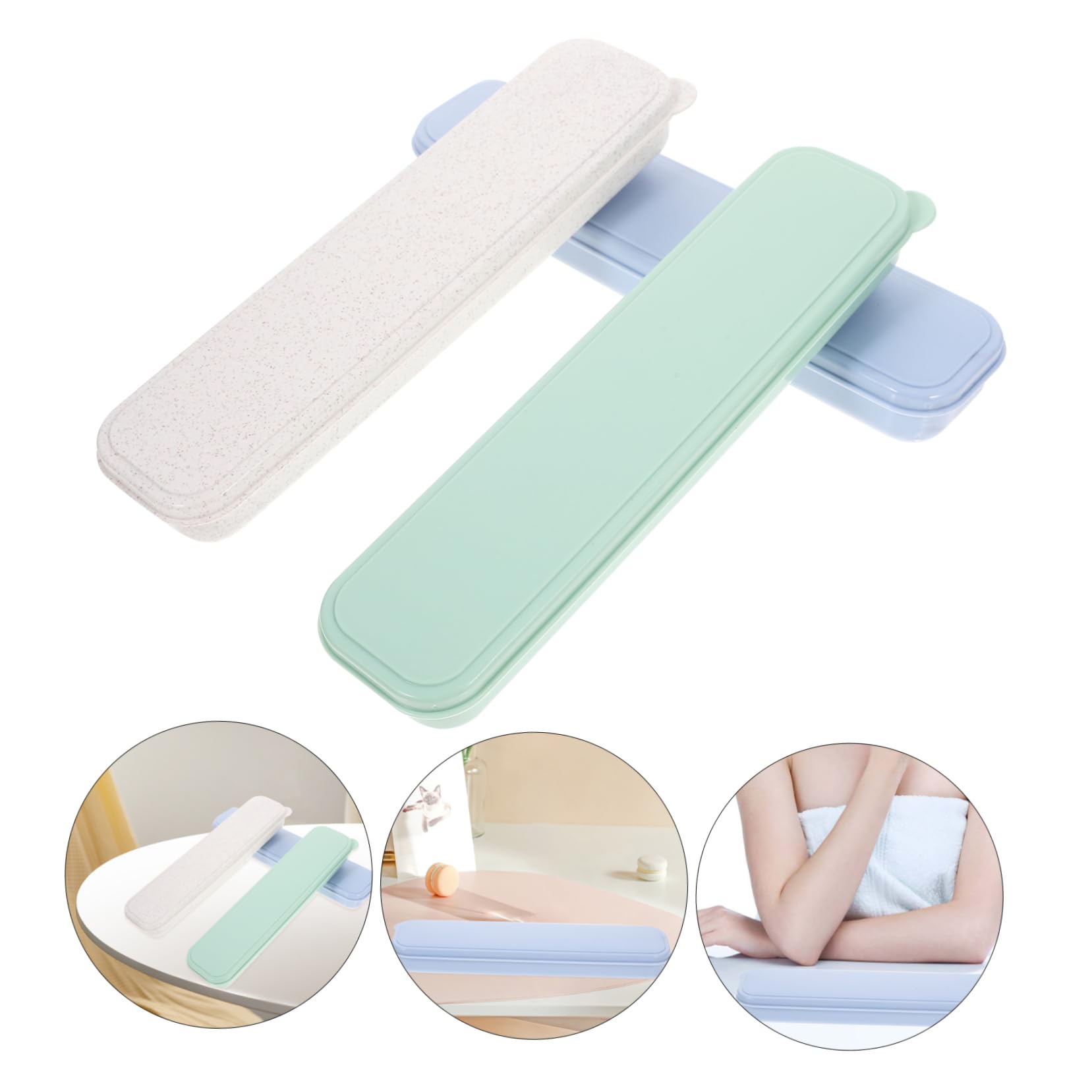 24stücke Teiliges Kosmetikpinsel Aufbewahrungstasche Pp Kompakte Und Tragbare Reisetasche Für Make-up Für Reisen Und Unterwegs Himmelblau Und Grün Vielseitig Einsetzbar Für