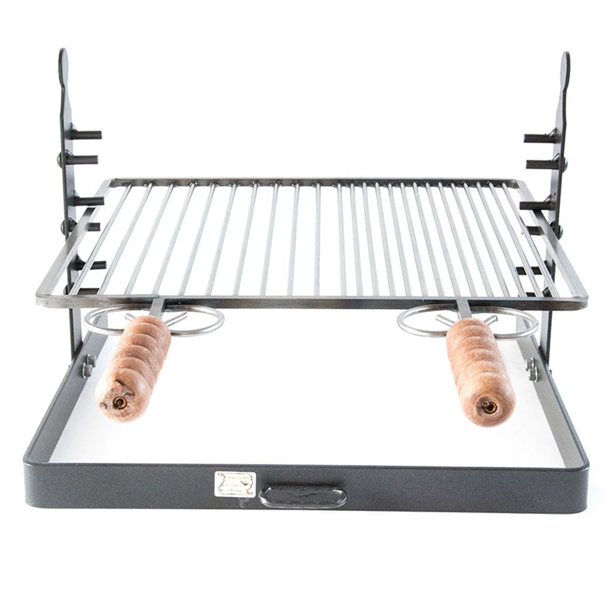 CRUCCOLINI Grill Grille avec Base soutien et hauteur réglable, 40 x 37 cm