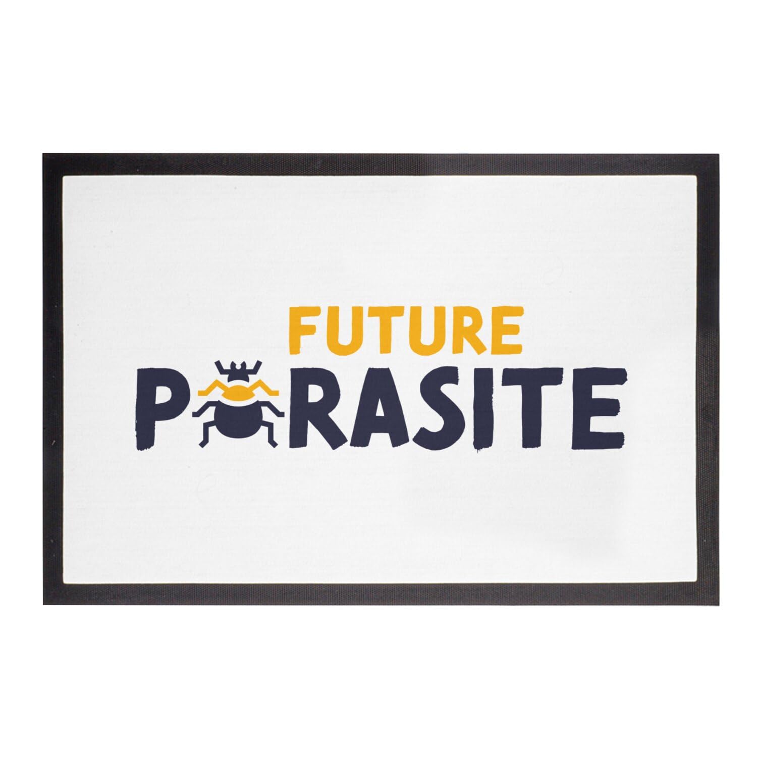 Paillasson Blanc cadeau crémaillère humour Future Parasite 75x50cm