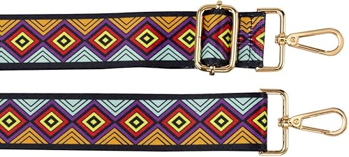 Miniatura 4 de ZANQANO - Correa de repuesto para bolsa bandolero, ajustable, estilo guitarra, multicolor