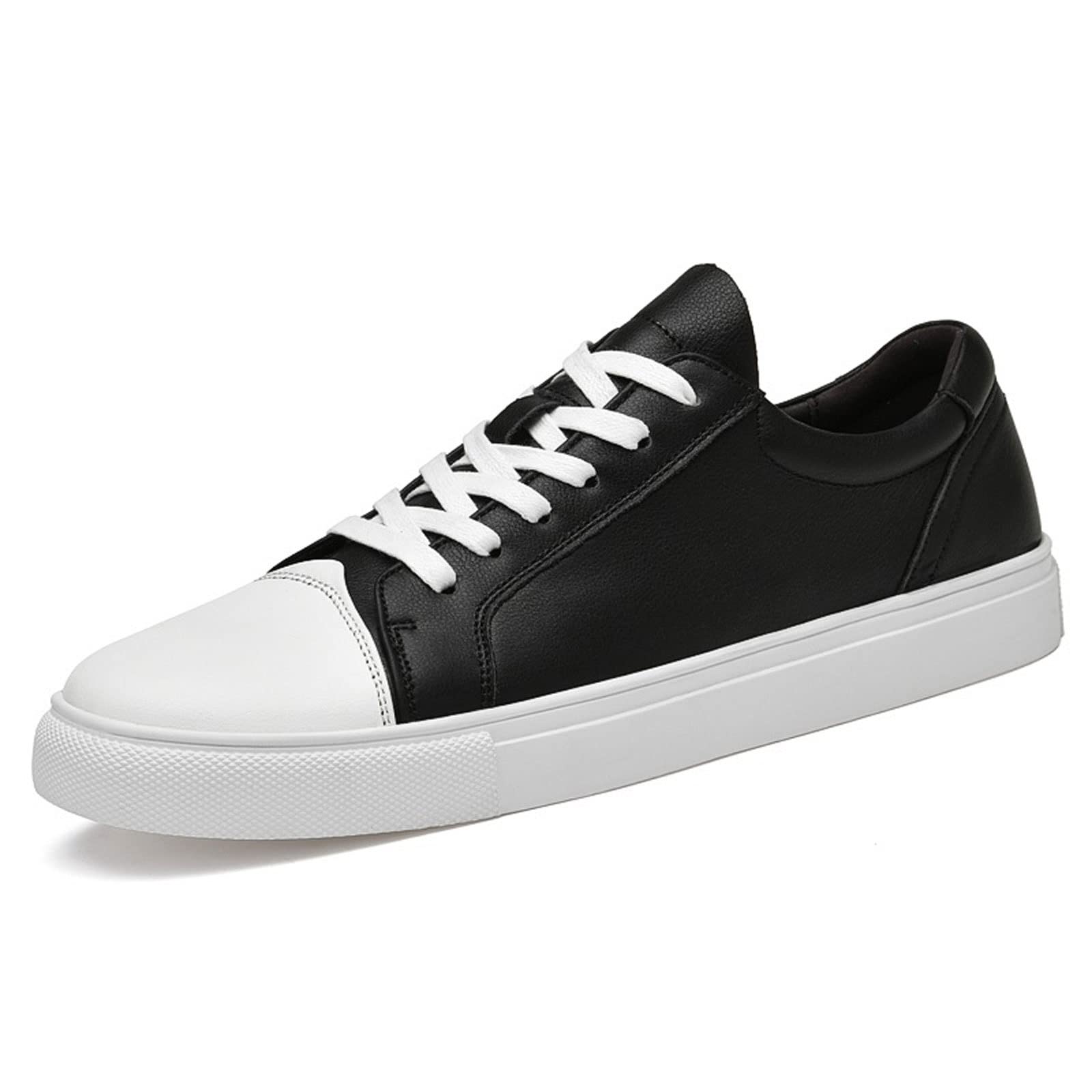 ZEPOOWZEPOOW Men's Oxfords Leisure Men's Shoes Male Fashion Trend Low-top Belt Leather Surface Anti-skid Wear Shoes Men Hiking Sneakers (Color : Hortel�, Size : 9.5-US)